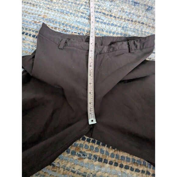 Express Womens 5 Short Stretch Rayon Blend Solid Flare Dress Pants Mid Rise - Picture 5 of 8